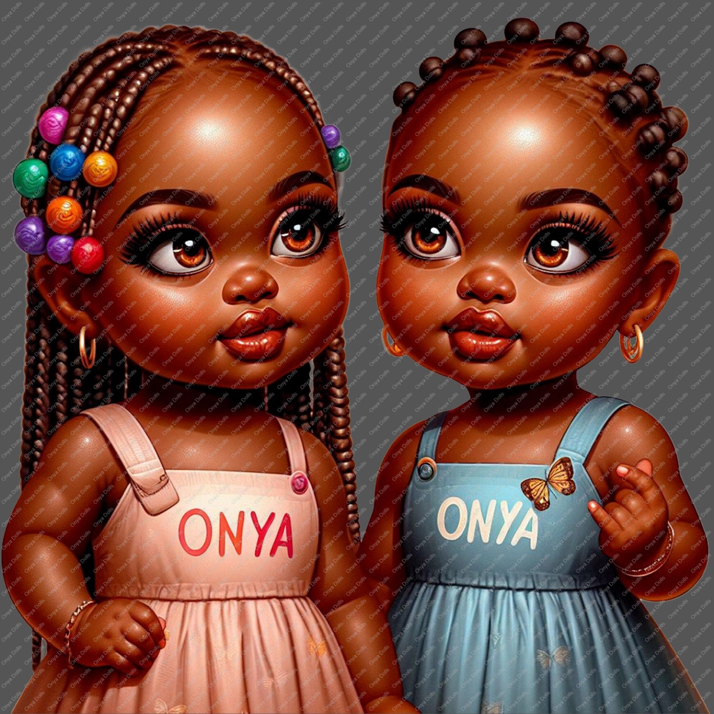 ONYA Teen Girl PNG – Melanin Princess Fashion Clipart for Sublimation, Tumbler Wraps, Planners & Cricut/Silhouette Projects