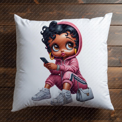 Baddie Boo PNG – Classy Fashion Girl Clipart for Sublimation, Cricut, Planners & Tumbler Wraps