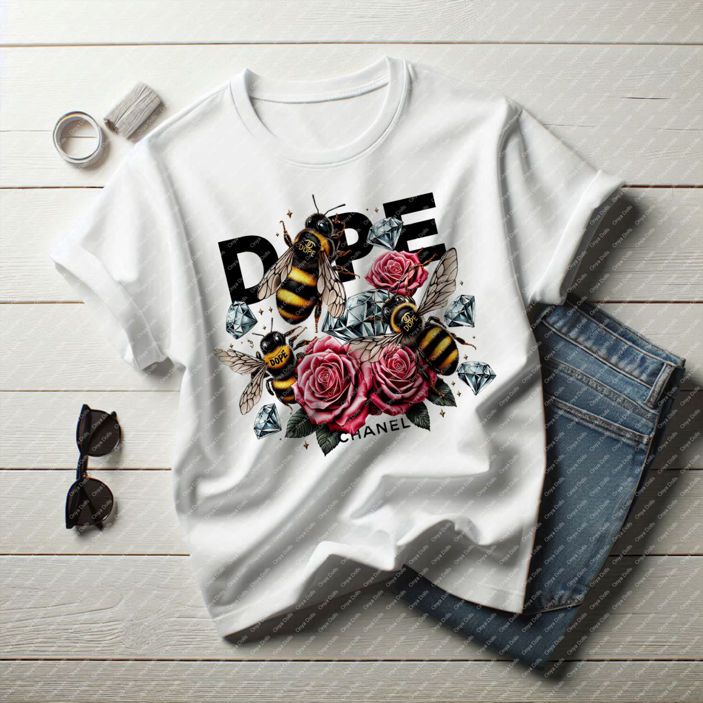 Onya I'm Dope PNG – Floral Planner, Tumbler & Sublimation Clipart