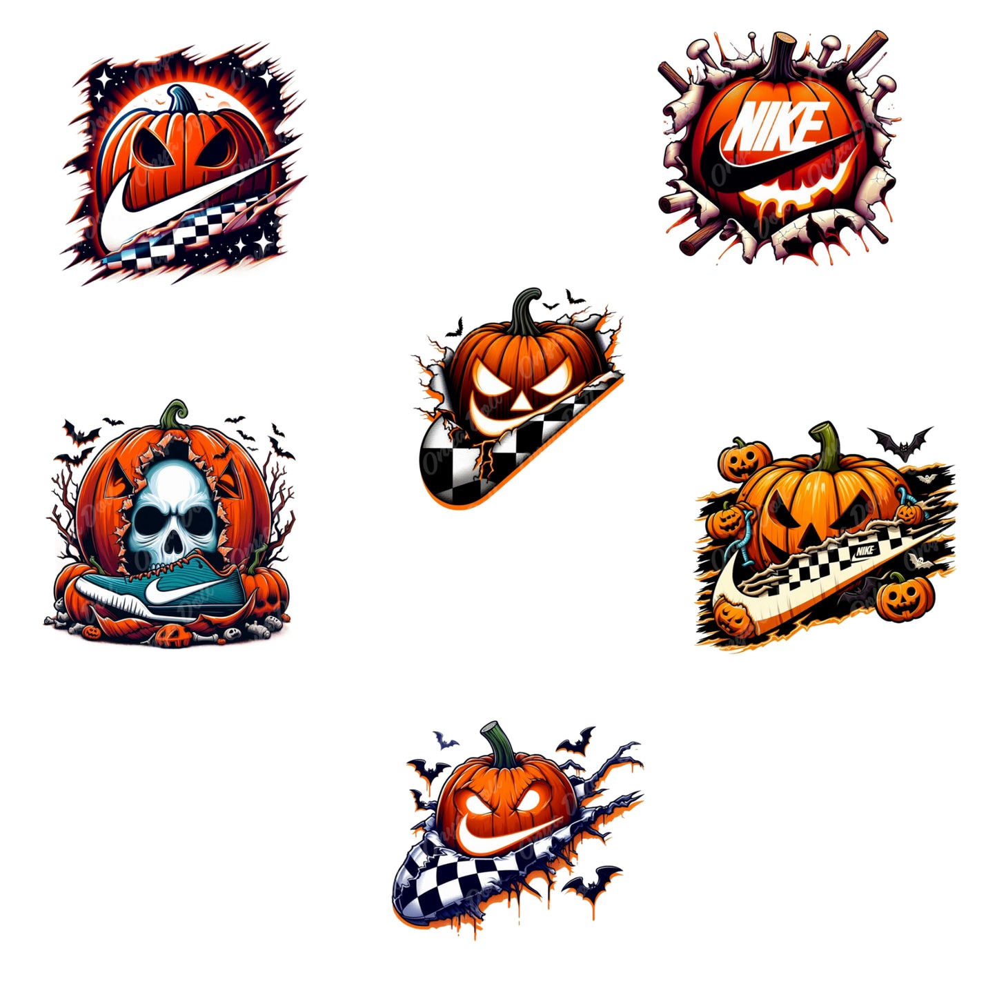 Designer Halloween T shirt or tumbler template, PNG