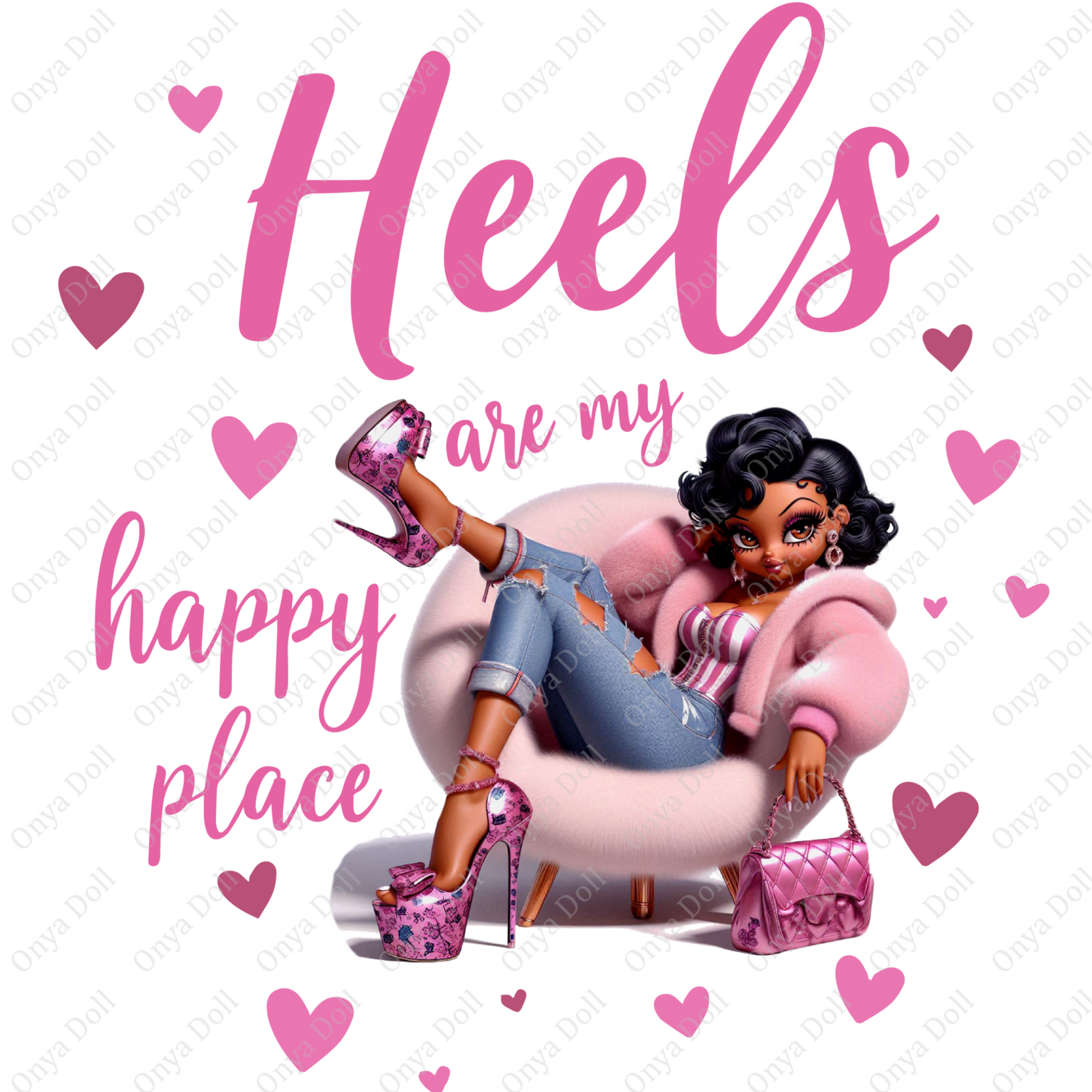 'Heels are my happy place' and a chic, fashionable design."