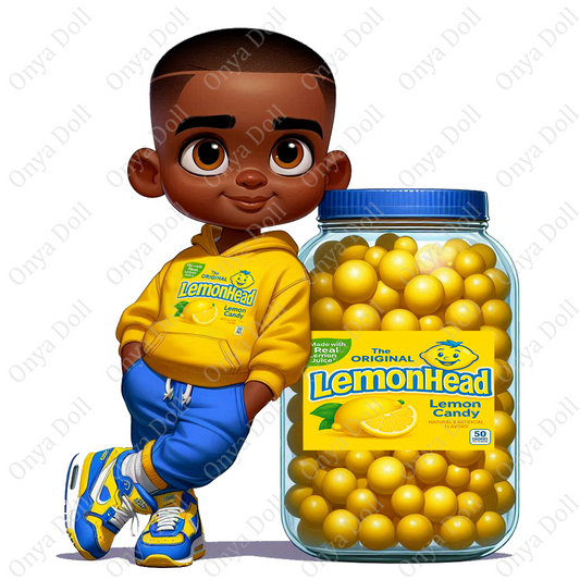Onya – Lemonhead Boy PNG | Melanin Clipart | High-Quality Digital Download