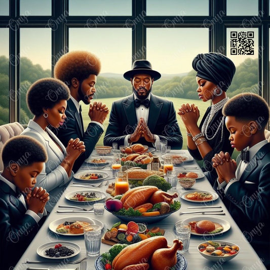 Family That Prays Together PNG – Melanin Family Clipart 2