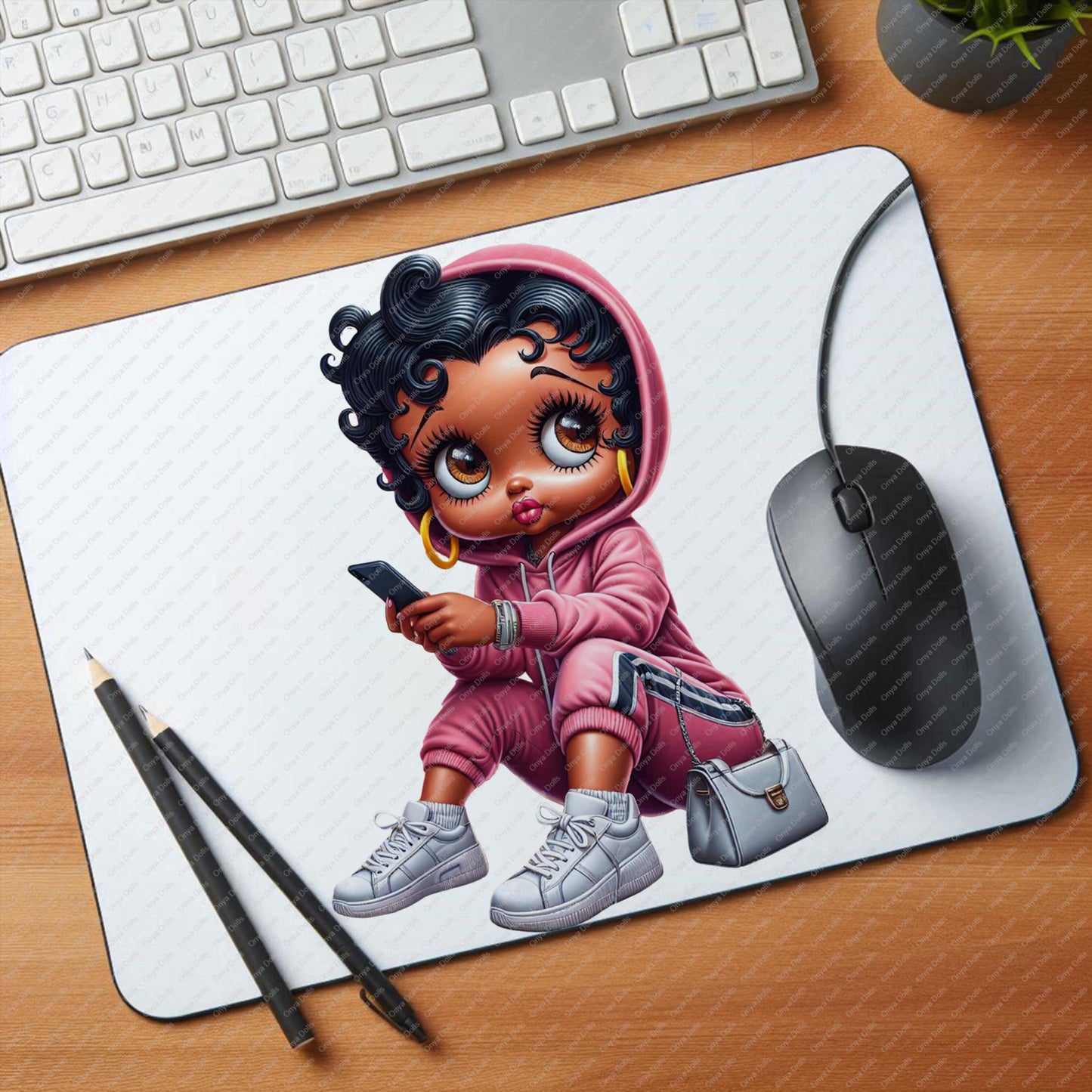 Baddie Boo PNG – Classy Fashion Girl Clipart for Sublimation, Cricut, Planners & Tumbler Wraps